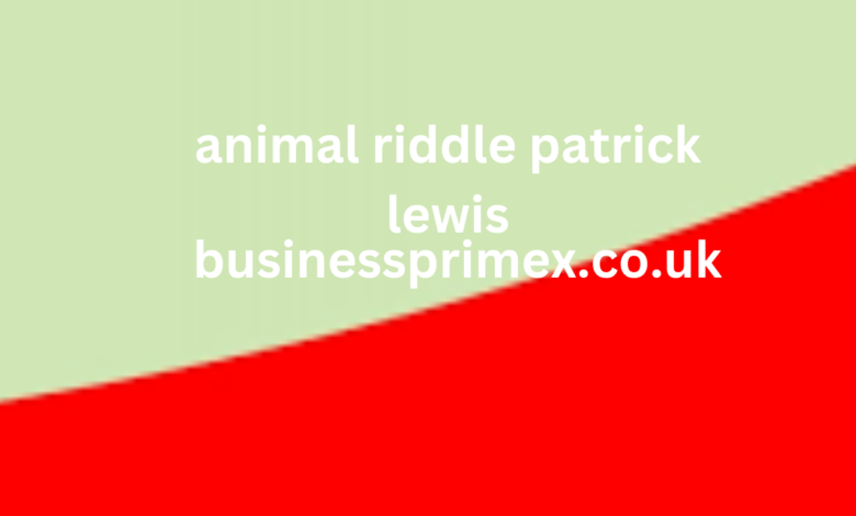 animal riddle patrick lewis